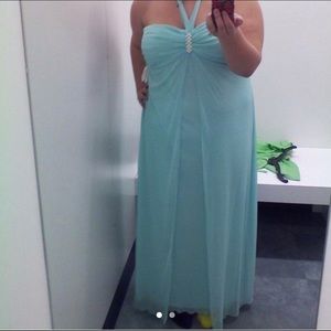 Sea foam green homecoming dress